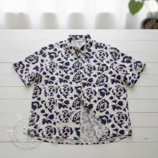 Viskóza s ľanom Cayena design B digital print