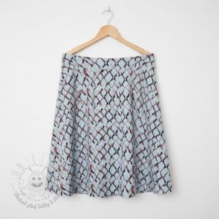 Viskóza s ľanom Ivy Diamonds design A digital print