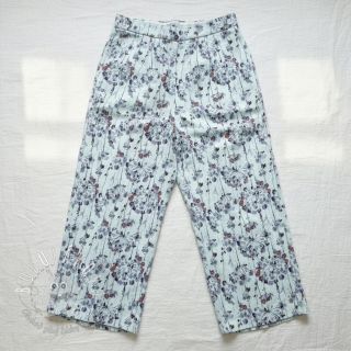 Viskóza s ľanom Agapanthus design B digital print