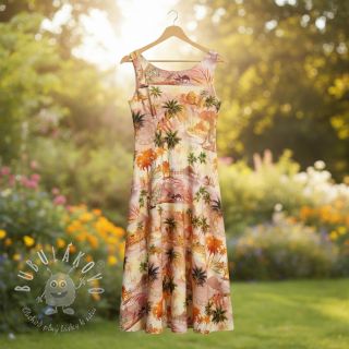 Viskóza s ľanom Egypt design B digital print