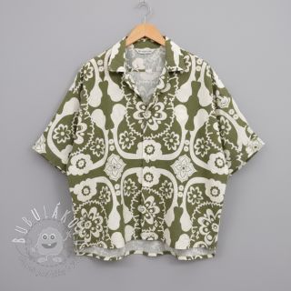 Viskóza s ľanom Nina design F