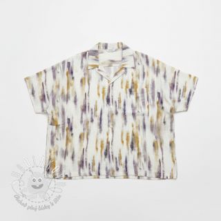 Viskóza s ľanom Natural Lin Lina green digital print