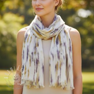 Viskóza s ľanom Natural Lin Lina green digital print