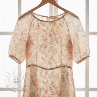 Viskóza s ľanom Natural Lin Lissy pink digital print