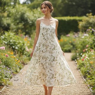 Viskóza s ľanom Natural Lin Lissy ecru digital print