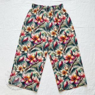 Viskóza s ľanom Jasmine design C digital print