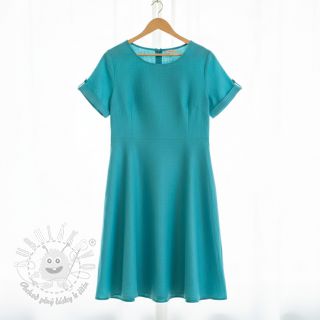 Viskóza s ľanom PREMIUM ocean blue