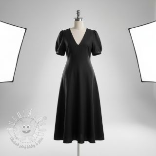 Viskóza s ľanom PREMIUM black