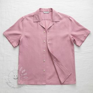 Viskóza s ľanom PREMIUM old pink