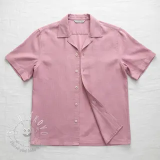 Viskóza s ľanom PREMIUM old pink