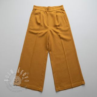 Viskóza s ľanom PREMIUM ochre