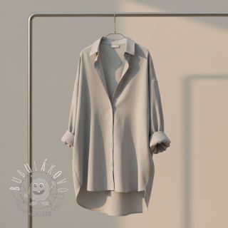 Viskóza s ľanom PREMIUM light grey