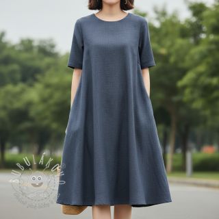 Viskóza s ľanom PREMIUM dark grey