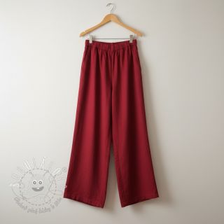 Viskóza s ľanom PREMIUM dark red