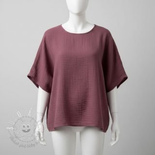 Viskóza s ľanom CRINCLE mulberry