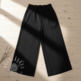 Viskóza s ľanom CRINCLE black