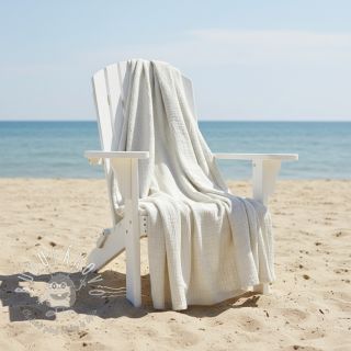 Viskóza s ľanom CRINCLE off white