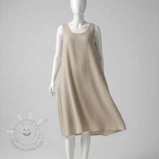 Viskóza s ľanom CRINCLE beige