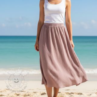 Viskóza s ľanom CRINCLE old blush