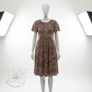 Viskóza SATIN Animal skin digital print