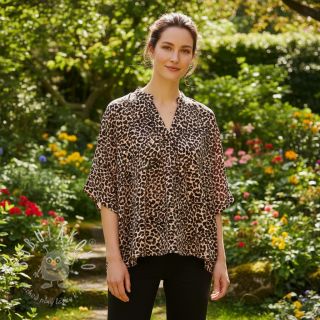 Viskóza SATIN Animal skin digital print