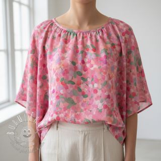 Viskóza SATIN Abstract digital print