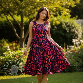 Viskóza RADIANCE Animal skin black digital print