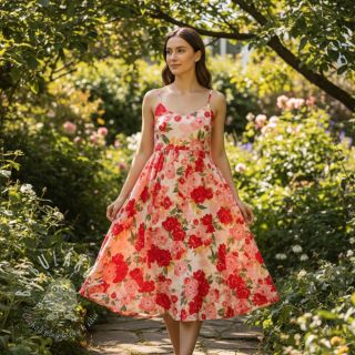 Viskóza RADIANCE Flower Galia digital print