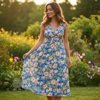 Viskóza RADIANCE Flower Jane digital print