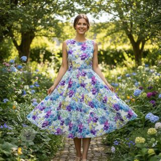 Viskóza RADIANCE Flower Horas digital print