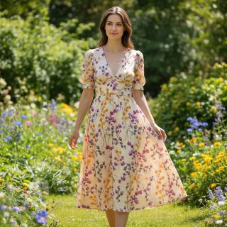 Viskóza RADIANCE Ephora flowers digital print