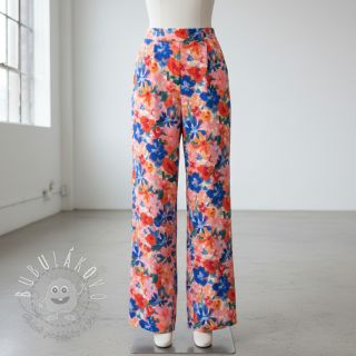 Viskóza RADIANCE Cornelia flowers pink digital print