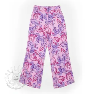 Viskóza RADIANCE Anabella leaves pink digital print