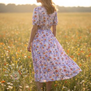 Viskóza RADIANCE Dried flower digital print