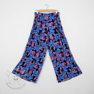 Viskóza RADIANCE Anabella leaves black digital print