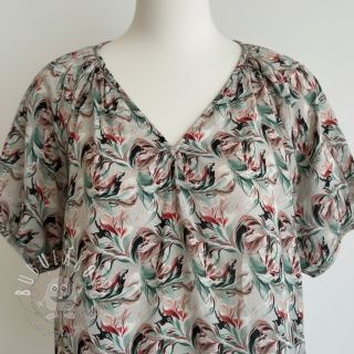 Viskóza RAYON POPLIN Diverse graphics design E digital print