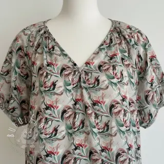 Viskóza RAYON POPLIN Diverse graphics design E digital print
