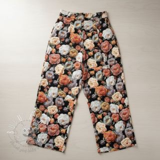 Viskóza RAYON POPLIN Knitted design F digital print