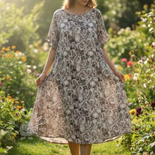 Viskóza RAYON POPLIN Pattern design G digital print