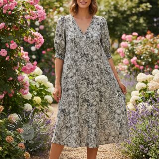 Viskóza RAYON POPLIN Pattern design F digital print