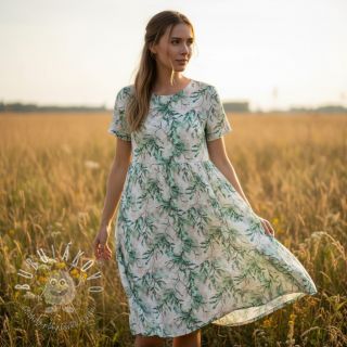 Viskóza RAYON POPLIN Bright flowers design D digital print