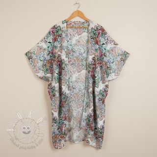 Viskóza RAYON POPLIN Fantasy floral design D digital print