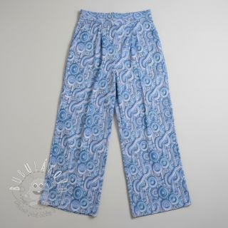 Úplet VISCOSE Unity blue digital print