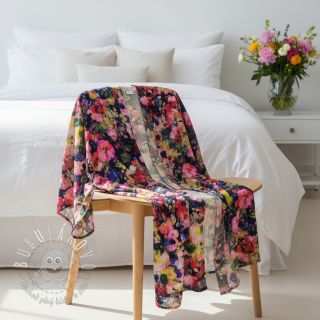 Viskóza LUREX Abstract navy digital print