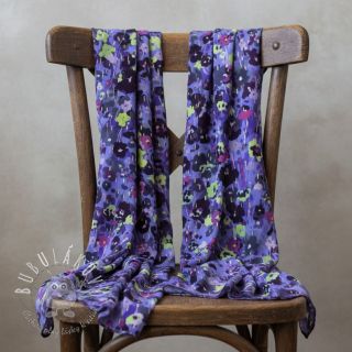 Viskóza LUREX Dark night flowers digital print