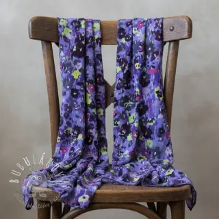 Viskóza LUREX Dark night flowers digital print