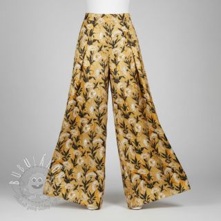 Viskóza LUREX White flowers ecru digital print