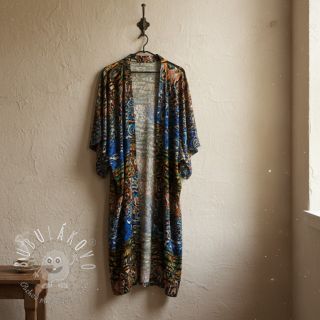 Viskóza Dimulti dark blue digital print