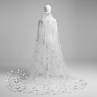 Tyl na TUTU Crystal white