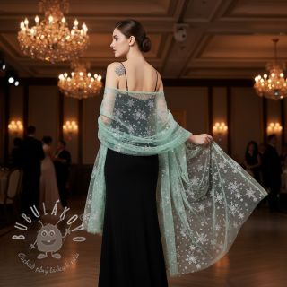 Tyl na TUTU Crystal mint